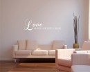 Love Makes a House a Home Quotes Wall Art Stickers